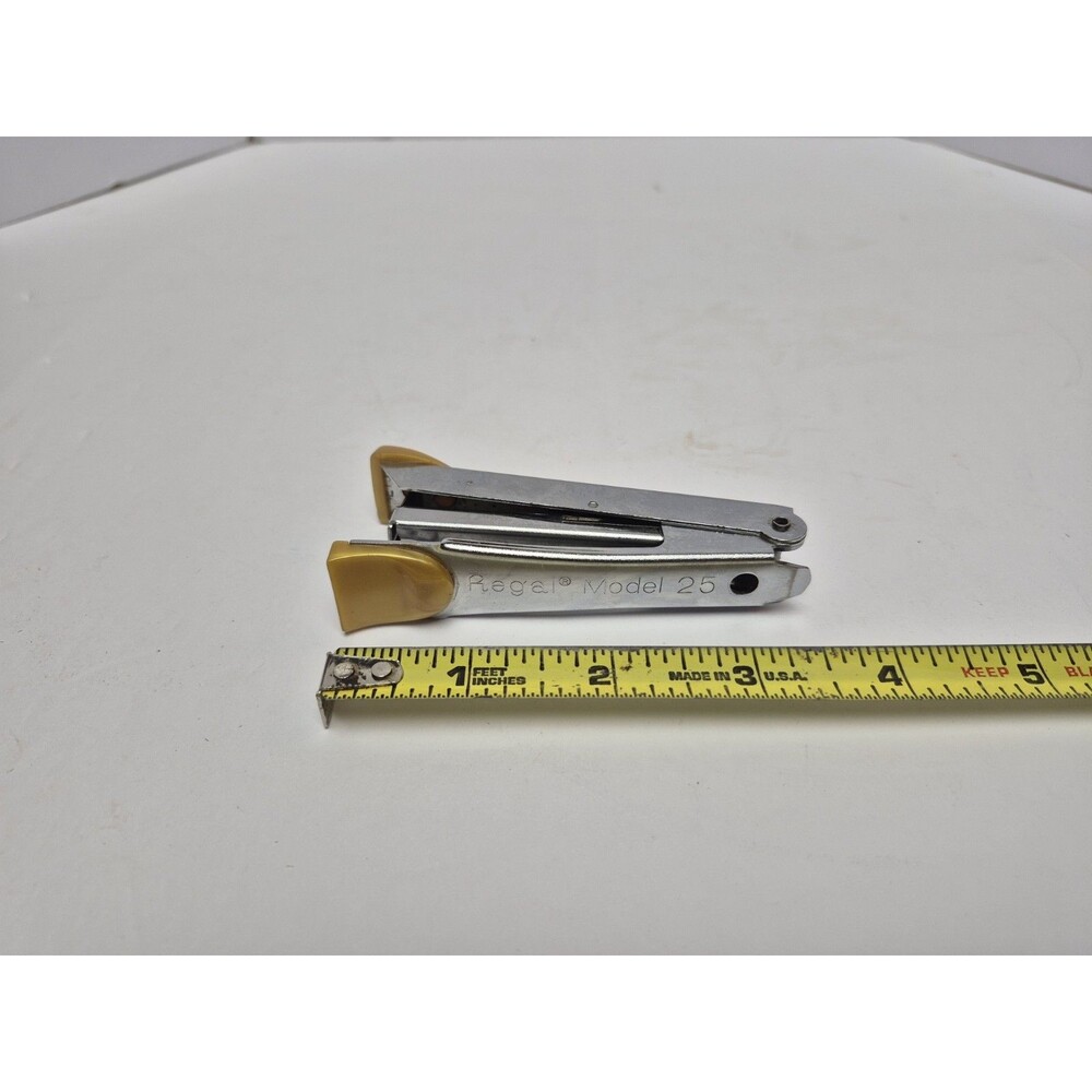 Regal Model 25 Mini Stapler Gold Vintage, Japan for Bostitch
